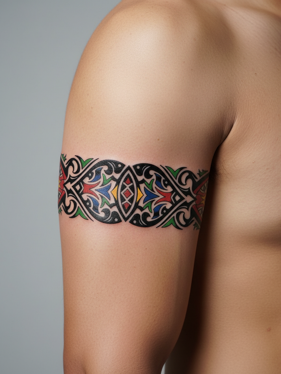 Ocean Tribal Band on body