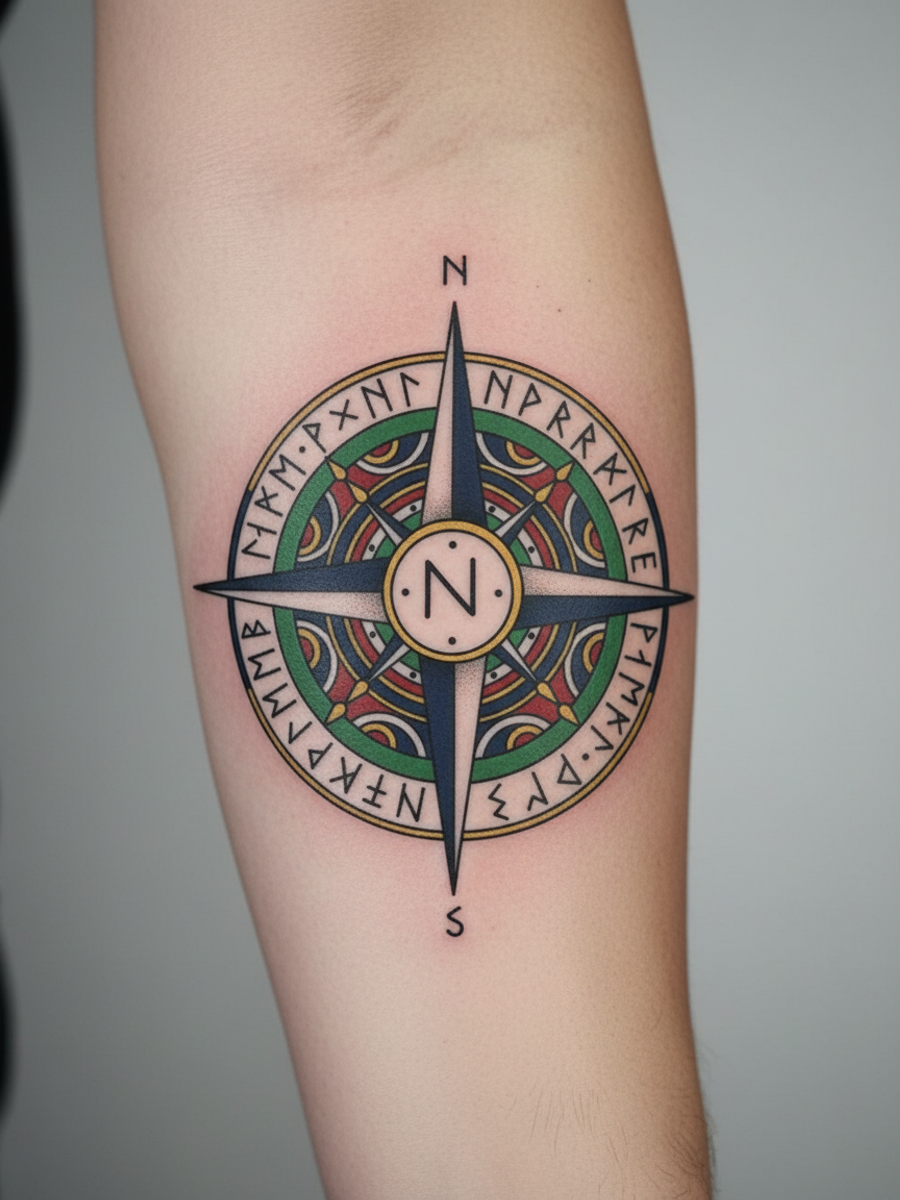 Wayfinder Compass on body